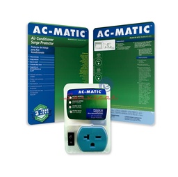 PROTECTOR DE VOLTAJE 220V - 3MIN – 20ª AC-MATIC AIRE ACONDICIONADO TODAS LAS MARCAS