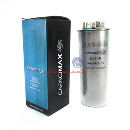 CAPACITOR DE MARCHA 50 + 5UF A 440VAC CAPACIMAX AIRE ACONDICIONADO TODAS LAS MARCAS