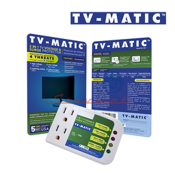 PROTECTOR DE VOLTAJE 110V - 30SEG - 10A TV-MATIC TELEVISORES TODAS LAS MARCAS