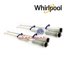 KIT BARRA SUSPENSION / AMORTIGUADORES 58CM ORIGINAL LAVADORA HACEB - WHIRLPOOL