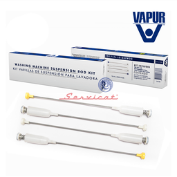 KIT BARRAS DE SUSPENSIÓN 60CM VAPUR LAVADORA LG - DAEWOO