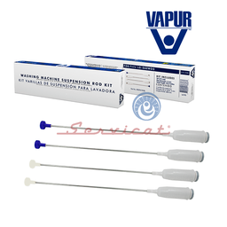 KIT BARRAS DE SUSPENSIÓN 60CM VAPUR LAVADORA LG - DAEWOO