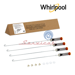 KIT BARRAS DE SUSPENSIÓN 62CM ORIGINAL LAVADORA WHIRLPOOL