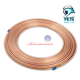 TUBERÍA DE COBRE 3/16" X 15M ORIGINAL YETI REFRIGERADORA TODAS LAS MARCAS