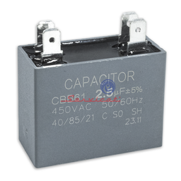 CAPACITOR DE MARCHA 2.5UF A 450VAC REFRIGERADORA MABE - ELECTROLUX