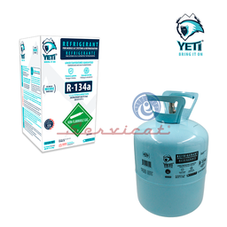 BOMBONA DE GAS REFRIGERANTE R134A - 13.6KG ORIGINAL YETI REFRIGERADORA TODAS LAS MARCAS