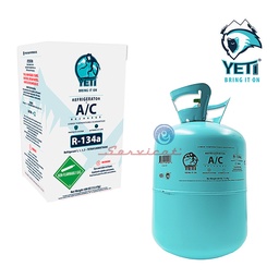 BOMBONA DE GAS REFRIGERANTE R134A - 13.6KG ORIGINAL YETI REFRIGERADORA TODAS LAS MARCAS