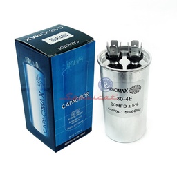 CAPACITOR DE MARCHA 30UF A 440VAC CAPACIMAX REFRIGERADORA TODAS LAS MARCAS.