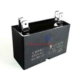 CAPACITOR DE MARCHA 5UF A 450VAC REFRIGERADORA TODAS LAS MARCAS