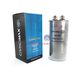 CAPACITOR DE MARCHA 45UF A 370 - 440VAC CAPACIMAX REFRIGERADORA TODAS LAS MARCAS