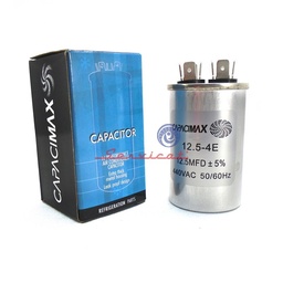CAPACITOR DE MARCHA 12.5UF A 440V CAPACIMAX REFRIGERADORA TODAS LAS MARCAS