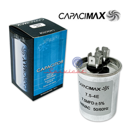 CAPACITOR DE MARCHA 7.5UF A 440VAC CAPACIMAX REFRIGERADORA TODAS LAS MARCAS