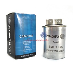 CAPACITOR DE MARCHA 5UF A 370 - 440VAC CAPACIMAX REFRIGERADORA TODAS LAS MARCAS