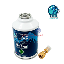 POTE DE GAS REFRIGERANTE R134A - 340GR ORIGINAL YETI REFRIGERADORA TODAS LAS MARCAS