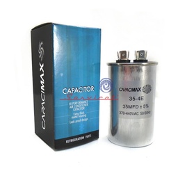 CAPACITOR DE MARCHA 35UF A 370 - 440VAC CAPACIMAX REFRIGERADORA TODAS LAS MARCAS