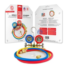 JUEGO MANOMETRO R410A, R22, R134A, R404A PEN REFRIGERADORA TODAS LAS MARCAS