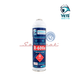 POTE DE GAS REFRIGERANTE R600A - 400GR ORIGINAL YETI REFRIGERADORA TODAS LAS MARCAS