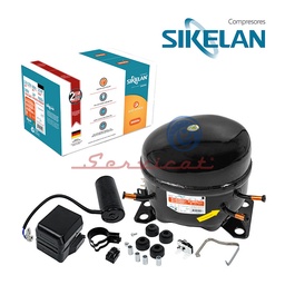 COMPRESOR 1/5HP - R600A - LBP ORIGINAL SIKELAN REFRIGERADORA TODAS LAS MARCAS