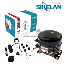 COMPRESOR 1/3HP - R134A - MBP/HBP ORIGINAL SIKELAN REFRIGERACION COMERCIAL TODAS LAS MARCAS