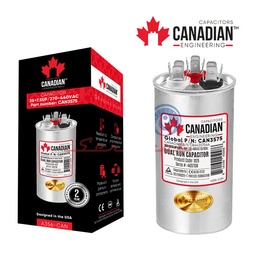 CAPACITOR 35+7.5UF A 370-440VAC ORIGINAL CANADIAN AIRE ACONDICIONADO TODAS LAS MARCAS