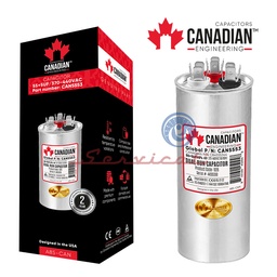 CAPACITOR DE MARCHA 55+5UF A 370-440VAC ORIGINAL CANADIAN AIRE ACONDICIONADO TODAS LAS MARCAS