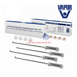 KIT BARRAS DE SUSPENSION 65CM VAPUR LAVADORA WHIRLPOOL