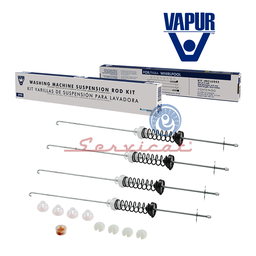 KIT BARRAS DE SUSPENSIÓN 60CM VAPUR LAVADORA WHIRLPOOL