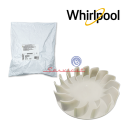 VENTILADOR INTERNO DE PLÁSTICO 15 ASPAS CURVAS - ØEXT:21.7CM ORIGINAL SECADORA WHIRLPOOL