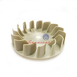 VENTILADOR INTERNO DE PLÁSTICO 15 ASPAS CURVAS - ØEXT:21.7CM SECADORA WHIRLPOOL